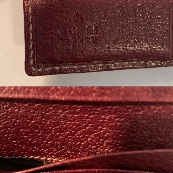 AUTH Gucci Brown Red Horsebit Monogram Wallet - Picture 10 of 10